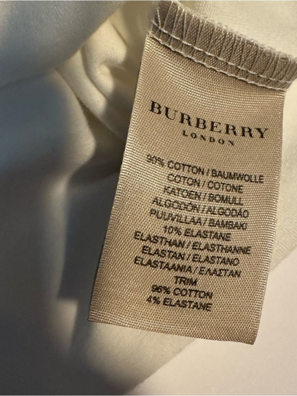 BURBERRY Crew Neck Shirt Top Cotton Stretch Nova Check Elbow Patches - Picture 5 of 8